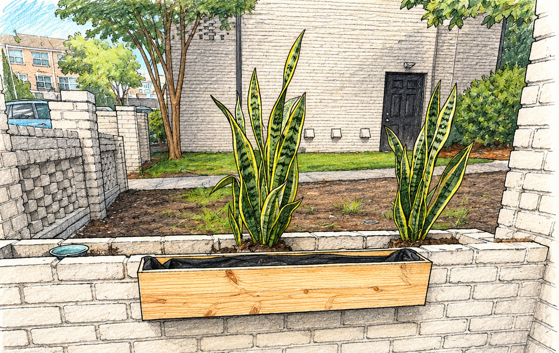 Cedar planter